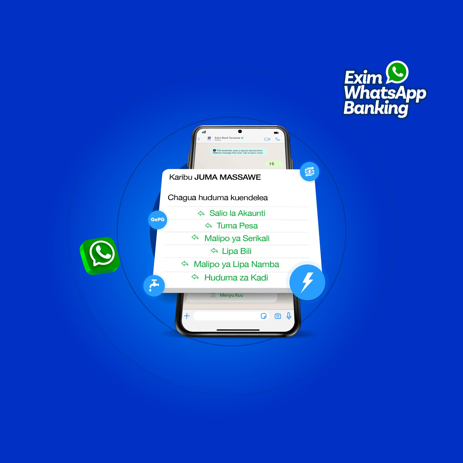 Enjoy Fast, reliable, transactions directly on WhatsApp Enjoy Fast, reliable, transactions directly on WhatsApp
